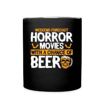 Creepy Movies Horror Movie Scary Movie Gift - Full Colour Mug - black - Front