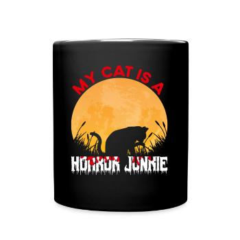 Horrorfilm Gruselfilm Horrorfilm Geschenk - Tasse einfarbig - Schwarz - Vorne