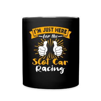 Slot Car Racing Slotrace - Full Colour Mug - black - Front