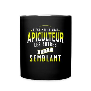 Apiculture Cadeau pour Apiculteur Abeilles Humour - Mug uni - noir - Devant