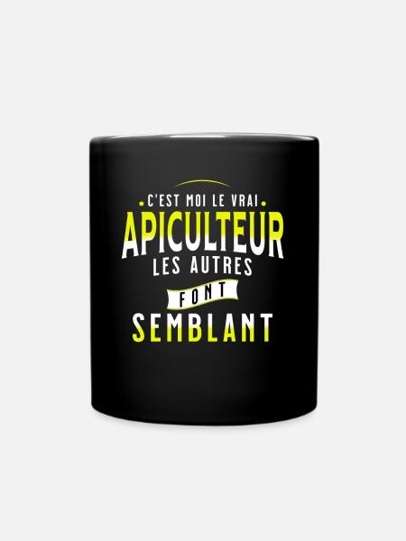 Apiculture Cadeau pour Apiculteur Abeilles Humour - Mug uni - noir