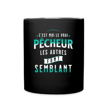 Pêche Cadeau pour Pêcheur Sport Citation Humour - Mug uni - noir - Devant