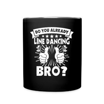 Line Dancing Line Dance - Full Colour Mug - black - Front