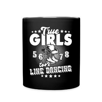 Danse en ligne Filles Danse en ligne - Mug uni - noir - Devant