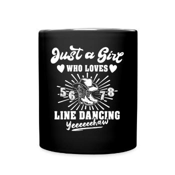 Line Dancing Line Dance - Full Colour Mug - black - Front