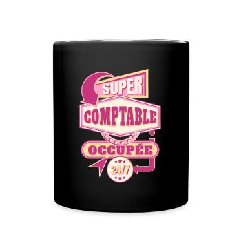 Cadeau pour Comptable Idée Cadeau Métier Humour - Mug uni - noir - Devant