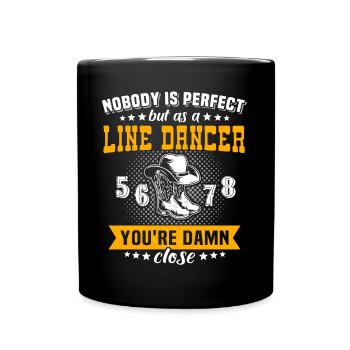 Line Dance Line Dancing - Full Colour Mug - black - Front