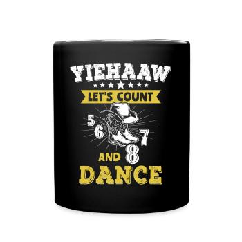 Line Dance Line Dancing - Full Colour Mug - black - Front