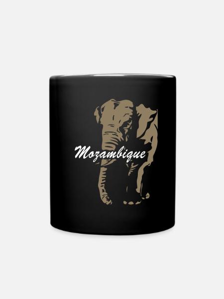 Mosambik - Mozambique - Tasse einfarbig - Schwarz