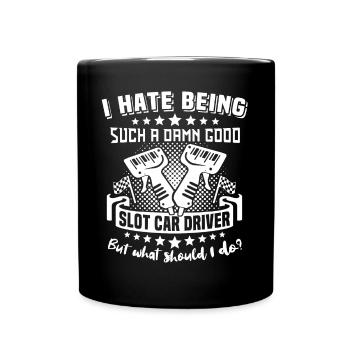 Slot Racing Slot Car - Full Colour Mug - black - Front