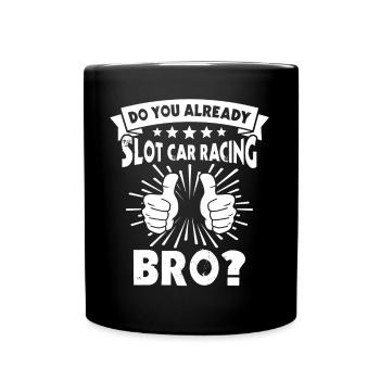 Slot Racing Slot Car - Full Colour Mug - black - Front