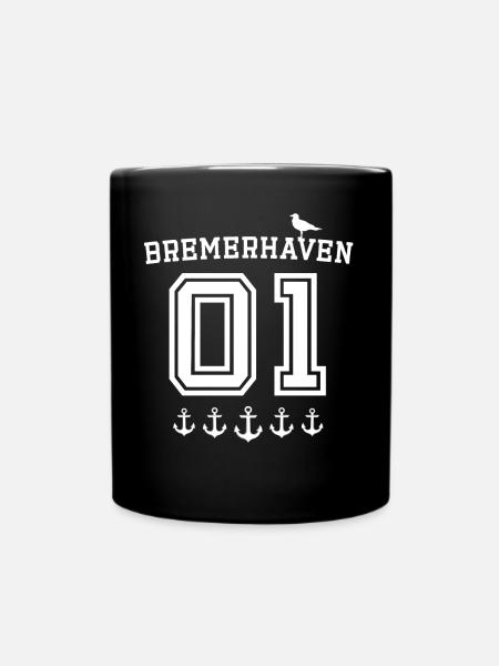 Bremerhaven Motiv Bremerhavener - Tasse einfarbig - Schwarz