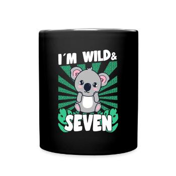 Chez Wild & 7 Years Bday Party Cadeau Anniversaire Enfants - Mug uni - noir - Devant