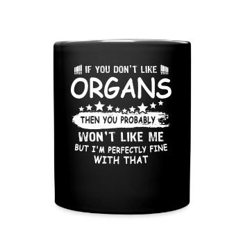 Organiste Orgue organiste - Mug uni - noir - Devant