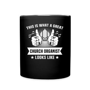 Organiste Orgue organiste - Mug uni - noir - Devant