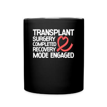 Lungen Transplantation Operation Geschenk - Tasse einfarbig - Schwarz - Vorne