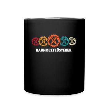 Zimmermann Sprüche Zimmern Zimmerer - Tasse einfarbig - Schwarz - Vorne
