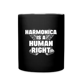 Harmonica Is A Human Right Harmonicist Mouth harp - Tasse einfarbig - Schwarz - Vorne