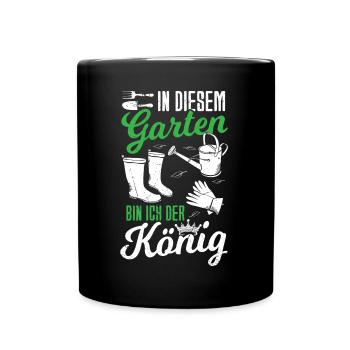 Garten Hobbygärtner Gärtner Gärtnerin Gartenarbeit - Tasse einfarbig - Schwarz - Vorne