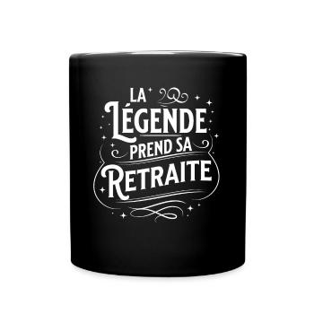 Retraite cadeau de Départ pour Retraité Carrière - Mug uni - noir - Devant