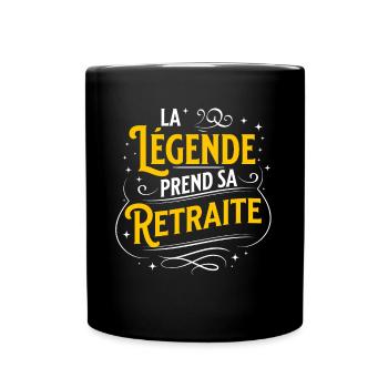 Retraite cadeau de Départ pour Retraité Carrière - Mug uni - noir - Devant