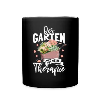 Garten Hobbygärtner Gärtner Gärtnerin Gartenarbeit - Tasse einfarbig - Schwarz - Vorne