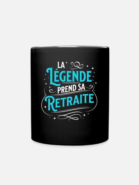 Retraite cadeau de Départ pour Retraité Carrière - Mug uni - noir