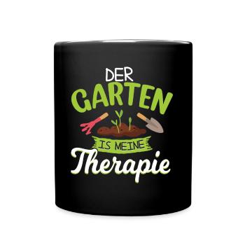 Garten Hobbygärtner Gärtner Gärtnerin Gartenarbeit - Tasse einfarbig - Schwarz - Vorne