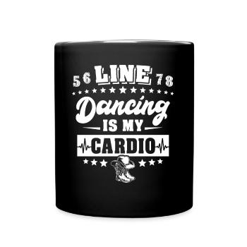 Line Dancing Line Dance - Full Colour Mug - black - Front
