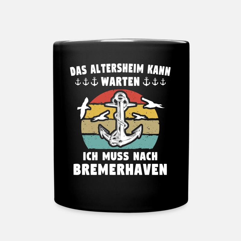 Bremerhavener Sprüche Bremerhaven - Tasse einfarbig - Schwarz