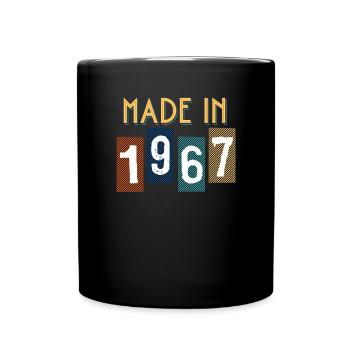1967 Birthday Gift Year of Birth - Full Colour Mug - black - Front