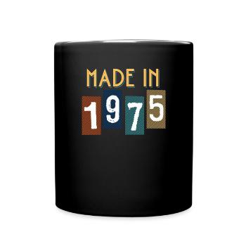 1975 Gift For Birthday Year of Birth - Full Colour Mug - black - Front