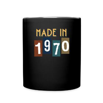 1970 Birthday Gift Year of Birth - Full Colour Mug - black - Front