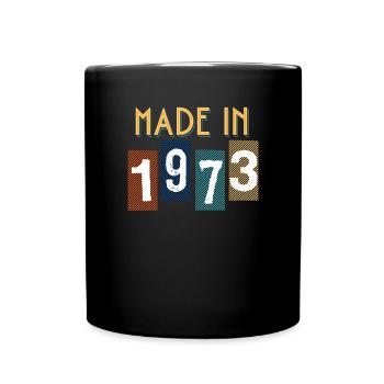 1973 Cadeau Pour Anniversaire année de naissance - Mug uni - noir - Devant