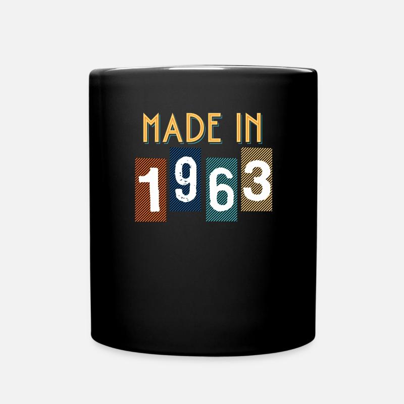 1963 Cadeau Pour Anniversaire année de naissance - Mug uni - noir