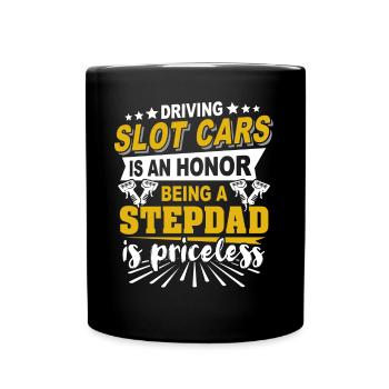 Slot Car Racing Stiefpapa Slot Race Stepdad - Mug uni - noir - Devant