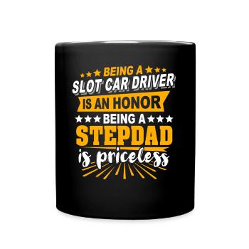 Slot Car Racing Stiefpapa Slot Race Stepdad - Mug uni - noir - Devant