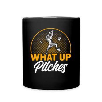 Qu’est-ce que ci-dessus Pitches Cadeau d’escalade - Mug uni - noir - Devant