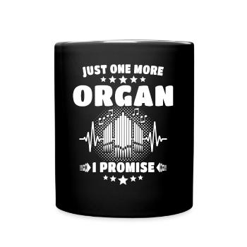 Organ player Organ Organist - Full Colour Mug - black - Front