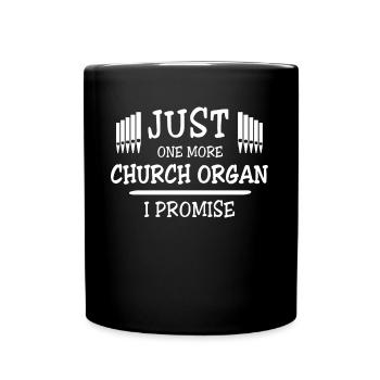Organ player Organ Organist - Full Colour Mug - black - Front