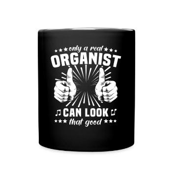 Organ player Organ Organist - Full Colour Mug - black - Front