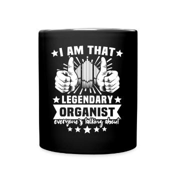 Organ player Organ Organist - Full Colour Mug - black - Front