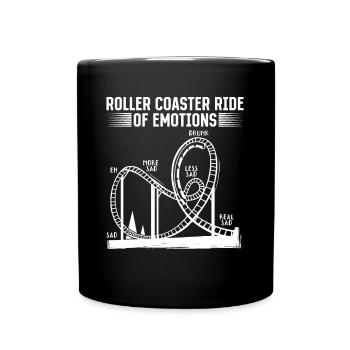 Roller Coaster Ride Of Emotions Looping Gift - Mug uni - noir - Devant
