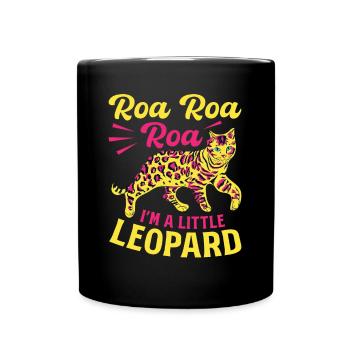 Bengal Cat Leopard Cat breed House tiger - Full Colour Mug - black - Front