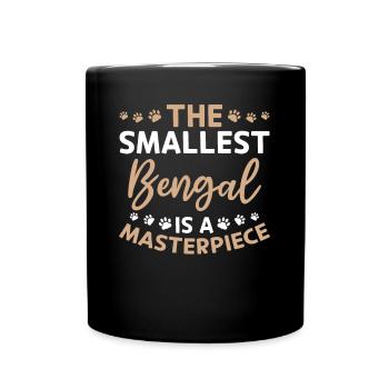 Drôle de race de chat disant chef-d’œuvre du Bengale - Mug uni - noir - Devant