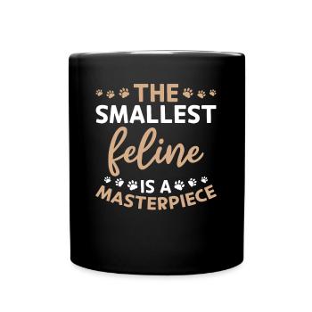 Smallest cats are masterpiece cat lovers - Full Colour Mug - black - Front