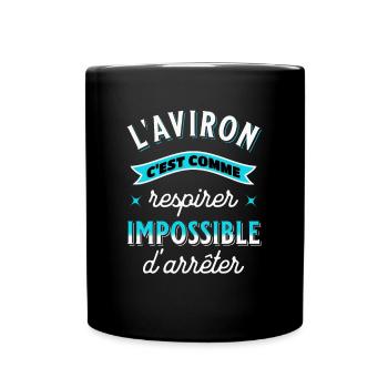 Aviron Cadeau Humour Sport Drôle Citation - Mug uni - noir - Devant