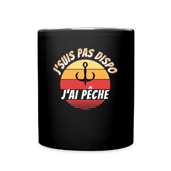 Pêche Cadeau pour Pêcheur Sport Citation Humour - Mug uni - noir - Devant