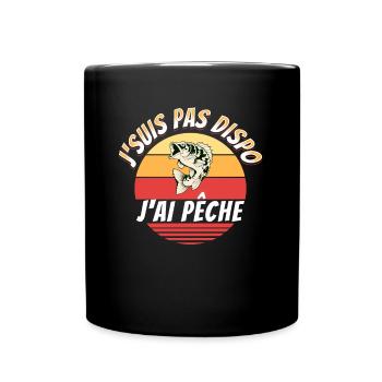 Pêche Cadeau pour Pêcheur Sport Citation Humour - Mug uni - noir - Devant