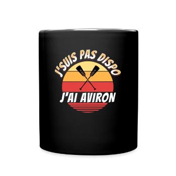 Aviron Cadeau Humour Sport Drôle Citation - Mug uni - noir - Devant